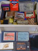 VINTAGE PHOTOGRAPHIC PLATES, a large parcel, many boxed