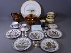 HUTSCHENREUTHER COLLECTOR'S ITEMS, Torquay ware, copper lustre ETC