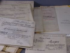 19TH CENTURY PROPERTY DEEDS, (many local) an assortment