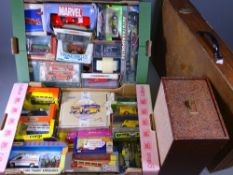 DIECAST VEHICLES - including Marvel, Corgi, Matchbox ETC (2 boxes)