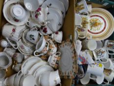 COLCLOUGH, BAVARIAN & ROYAL LONGTON TEAWARE, commemorative items ETC (2 boxes)