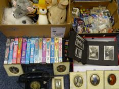 THUNDERBIRDS & DOCTOR WHO COLLECTOR'S ITEMS, soft toys, vintage type telephone ETC