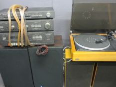 HIFI EQUIPMENT - Lenco L82 Swiss made turn table, Fidelity Radio Ltd pair of teak speakers and a