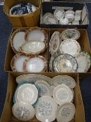 STAFFORDSHIRE TEAWARE, DINNERWARE ALSO PORTMEIRION ETC a large parcel, (5 boxes)