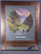 RODNEY MATTHEWS RIVENDELL circular giclee print (Lord of the Rings commemorative)- signed to the