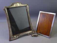 SILVER PICTURE FRAMES, the larger Birmingham 1924, 26 x 19cms and the other Birmingham 1929, 18 x