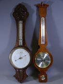 WALL HANGING BANJO BAROMETERS (2)