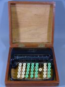 CONTEX WOODEN CASED CODING/CALCULATING BAKELITE DEVICE