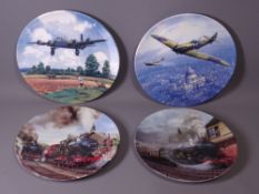 BRADFORD EXCHANGE COLLECTOR'S PLATES, many boxed, aircraft ETC, approximately 50 (6 boxes)