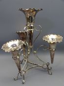 EPNS EPERGNE CENTRE PIECE with four flutes