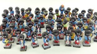 COLLECTION OF ROBERTSON JAM FIGURINES including band members on titled bases, two Beswick figurines,