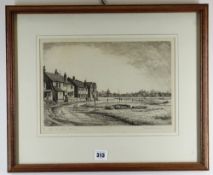 HAROLD THORNTON etching - entitled 'After the Storm Bosham', signed, 22 x 31cms