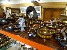 LARGE GROUP OF 19TH CENTURY COPPER LUSTRE mostly jugs