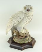 AYNSLEY PORCELAIN 'GREAT SNOWY OWL' limited edition (134/250) figure, modelled by Fred Wright, circa