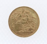 VICTORIAN GOLD SOVEREIGN, 1893, 8gms