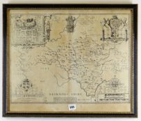 JOHN SPEED The Countie of Radnor described and The Shire Townes Sittuatione (sic), 1610, engraved