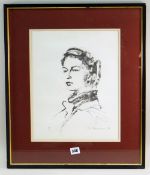 PIETRO ANNIGONI limited edition (173/850) lithograph publ. Blenheim Fine Arts Ltd. 1978 - Portrait