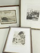 PHILIP E HARRIS three etchings - Tenby related with titles, comprising 'Seaman's Chapel, Tenby' (A/