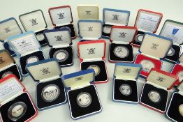 ASSORTED SILVER PROOF COLLECTORS COINS comprising various denominations and relating to Commonwealth