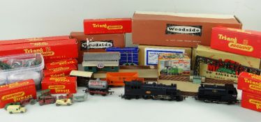 COLLECTION OF TRIANG '00' GAUGE RAILWAY, including R153 0-6-0 Saddle Tank Loco no. 748 in BR