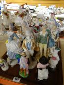 ASSORTED BONE CHINA FIGURINES including Royal Worcester Elizabeth II limited edition (308/450)