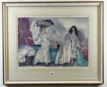 SIR WILLIAM RUSSELL FLINT RA PRWS limited edition photo lithograph printed in colours - Balance,