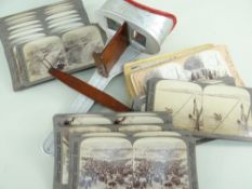 COLLECTION OF 51 UNDERWOOD & UNDERWOOD STEREOSCOPIC PHOTOGRAPHS OF THE HOLY LAND with several others