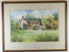 ARNOLD LOWREY watercolour and pastel - country cottage, signed and dated 1994, 40 x 61cm