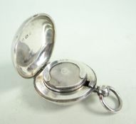 EDWARD VII SILVER SOVEREIGN CASE, BIRMINGHAM 1903, by Aaron Lufkin Dennison, of circular shape, 30.