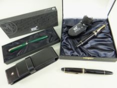 BOXED MONTBLANC MEISTERSTUCK No.149 FOUNTAIN PEN & INK SET, together with matching black ballpoint
