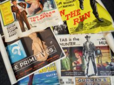 ASSORTED VINTAGE MOVIE POSTERS, c. 1950s-60s, MGM, Rank and United Artists productions, including '