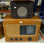 TWO VINTAGE RADIOS including one by Bush, Bakelite type DAC.90 (2)