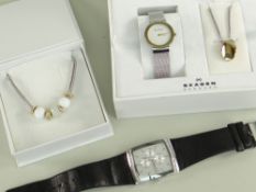 SKAGEN OF DENMARK JEWELLERY & WATCHES to include two wristwatches, necklace and bracelet (some