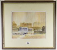 DAVID BELLAMY watercolour - entitled verso 'Tenby Harbour in Summer', signed, 24 x 30cms