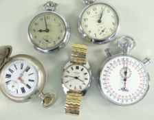 ASSORTED WATCHES comprising Minerva stopwatch, Ingersoll 'Triumph' pocket watch, Smiths 'Empire'