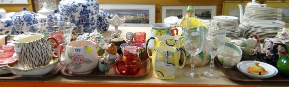 LARGE QUANTITY OF ASSORTED DECORATIVE CHINA & CABINET ITEMS including an H J Wood & Sons rock garden