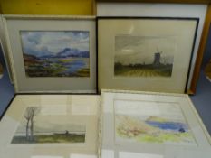 JOHN MORRIS & OTHERS FRAMED WATERCOLOURS, PICTURES & PRINTS