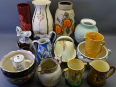 LARGE MID-CENTURY GERMAN STONEWARE VASE, Royal Doulton Coronation mug June 1953 for Queen