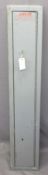 GUN CABINET, 128cms H, 23cms W, 23cms D with key