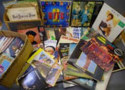 VINTAGE LPs, 45 RPM & GRAMOPHONE RECORDS along with a few music sheet books