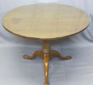 MAHOGANY TRIPOD TABLE, traditional style, 68cms H, 95cms Diameter