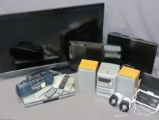 HOUSEHOLD ELECTRICS - Sony Bravia 40IN Flatscreen TV with remote control, two other TVs, Sony Mini