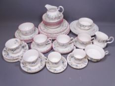 ROYAL ALBERT BRIGADOON PART TEASET and a modern floral decorated quantity of tea and dinner ware