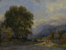 JOHN STEEPLE RI & RBSA watercolour - titled 'On the Llanberis Road, Five Miles from Caernarfon'