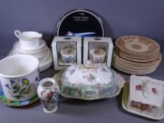 PORTMEIRION BOTANIC GARDEN, Victorian and later dinnerware and collector's plates, a quantity
