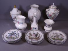 HUTSCHEMREUTHER 12 MONTHS OF THE YEAR GERMAN PORCELAIN PLATES, Kaiser and other German porcelain,