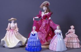 COALPORT LADY FIGURINES (5) to include Literary Heroines Scarlett, Ltd Edition No 1157/2500 with