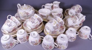 WEDGWOOD LICHFIELD TEAWARE, 50 plus pieces including teapot and cover