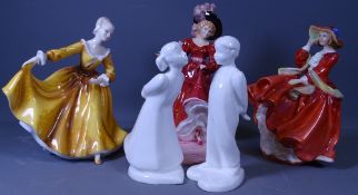 DOULTON FIGURINES (5) to include Figure of the Year Patricia 1993 HN3365, Kirsty HN2381, Top O the