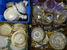 COPELAND SPODE & OTHER DINNER WARE, EPNS cutlery, fancy glassware and other interesting items (